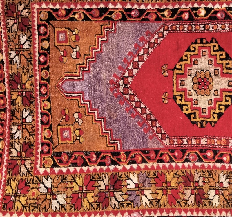 Antique, splendid prayer rug, Anatolia around 1920, 66 x 42 in. gallery
