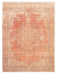 Vintage Traditional Hand-Knotted Area Rug 9’7″ x 12’6″ Oriental Wool Carpet