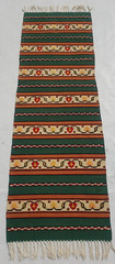 Vintage Traditional Handcrafted Turkish Striped Rug for Home Décor 176×59 cm