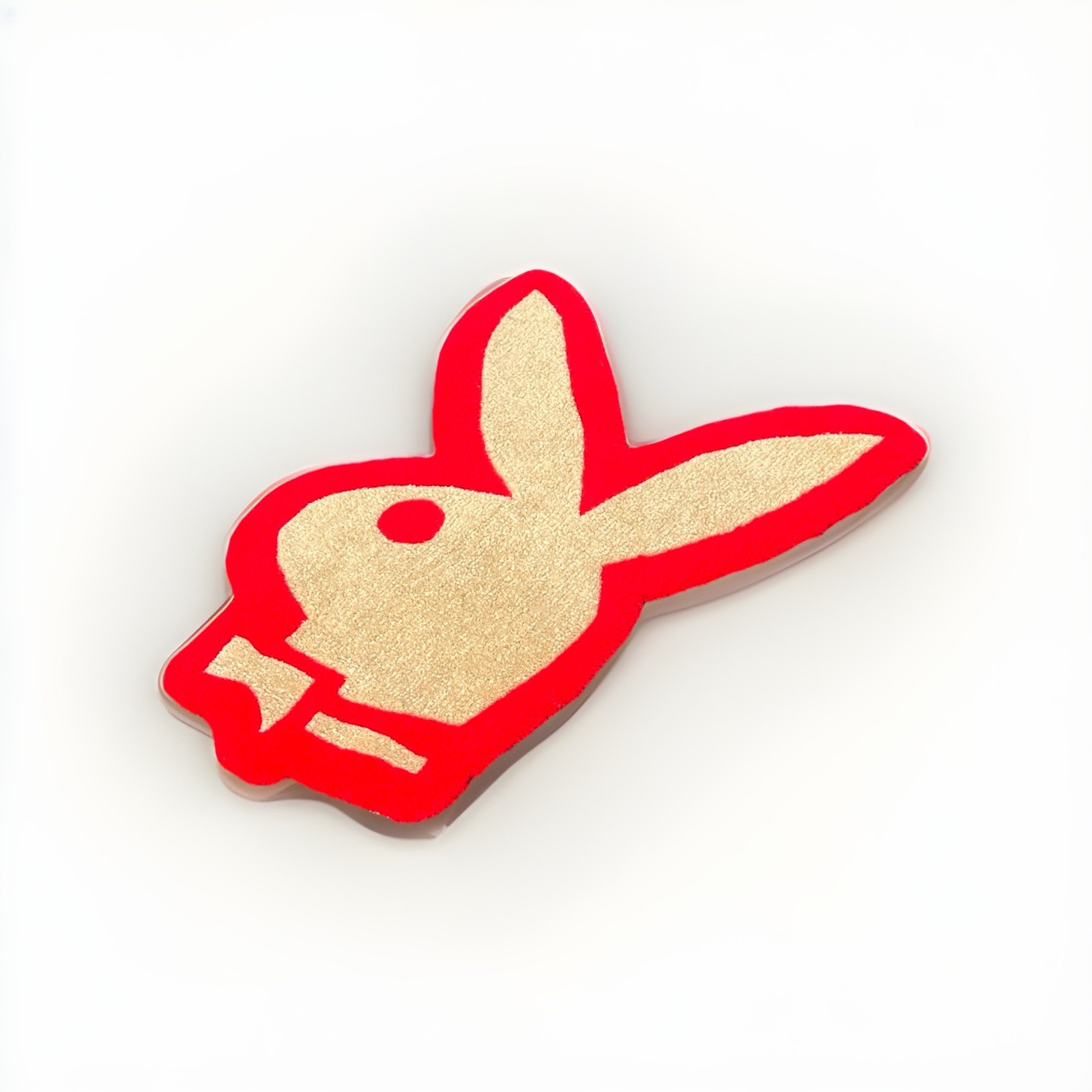 Playboy Bunny Logo Gold Red Embroidered Handmade Patch for Any Room gallery
