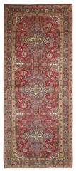 Vintage 5’0″ x 12’6″ Traditional Hand Knotted Vegetable Dye Wool Area Rug