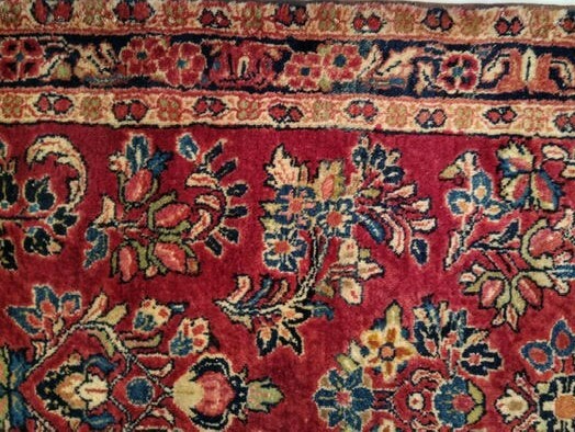 Stunning antique Sarouk runner, 2'6" x 11'9" gallery
