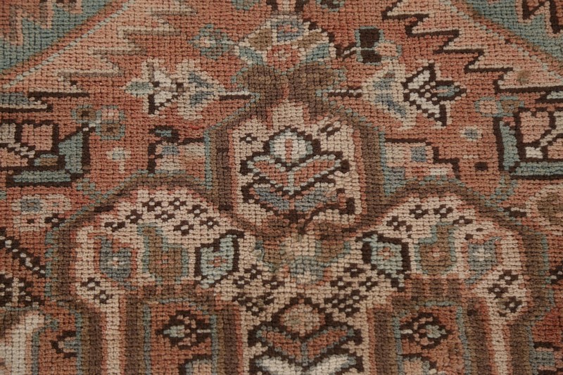 Vintage Muted Traditional Geometric 8x11 Area Rug Wool Handmade Oriental Carpet gallery