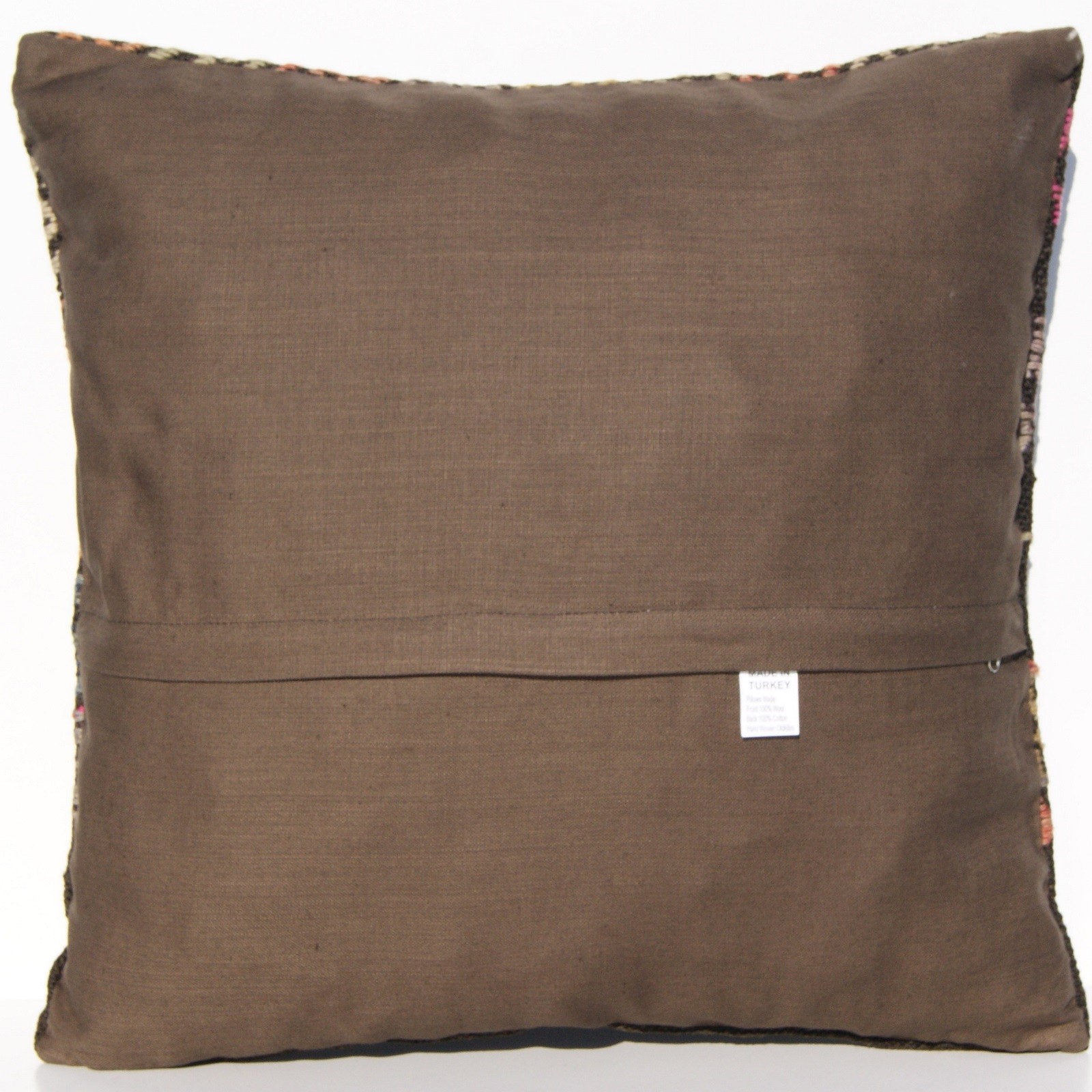 1. Vintage Handwoven Kilim Pillow Ethnic Pattern Decorative Cushion 20"x20" gallery