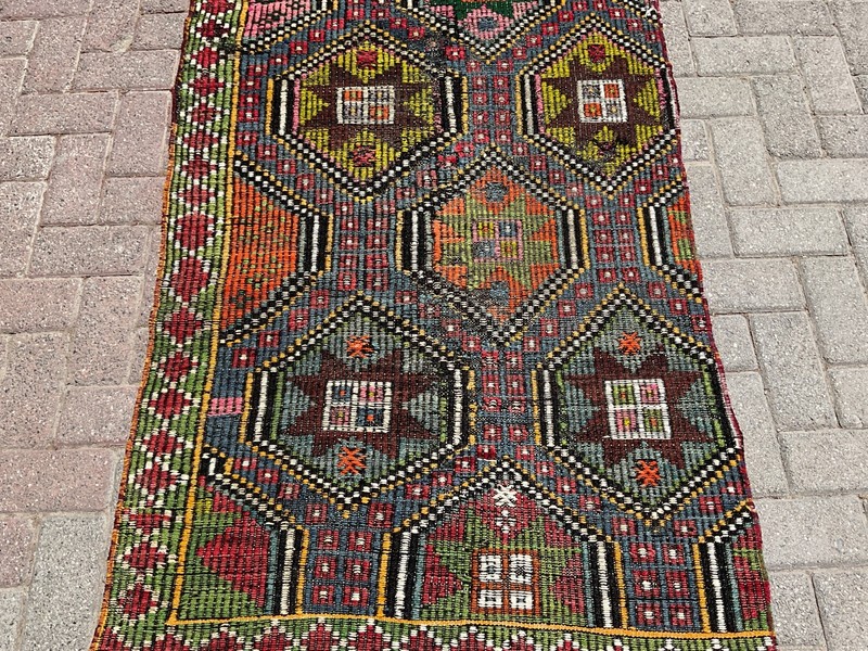 3x5 ft Small Turkish Oushak Kilim Rug Area – Rugs for Living Room gallery