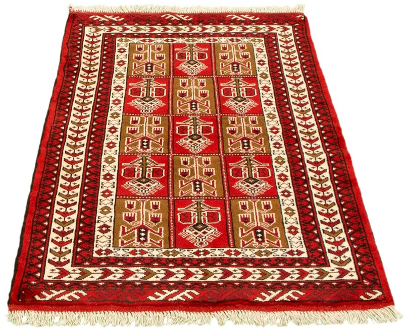 Vintage Traditional Hand-Knotted Area Rug 3'3" x 4'8" Oriental Wool Carpet gallery