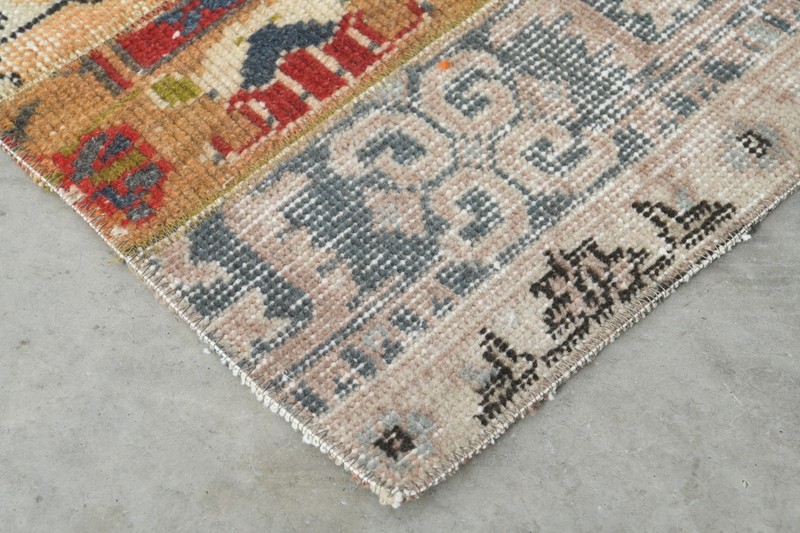 2x7 runner rug handmade vintage turkish rug runner oushak oriental carpet,196 gallery