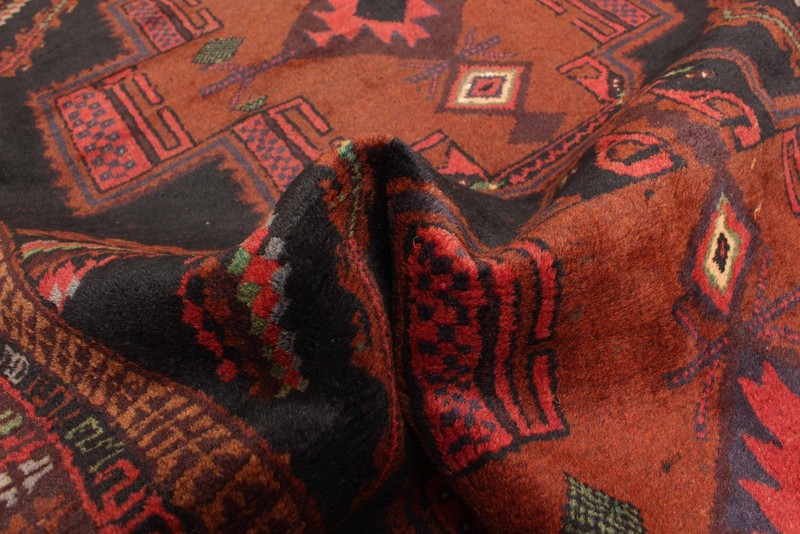 Vintage 3'9" x 6'2" Traditional Hand Knotted Vegetable Dye Wool Area Rug gallery