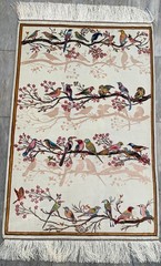 Spectacular New 1200kpsi Hi Qaulity Power Loomed Silk Tree of Life Carpet 2×3 ft