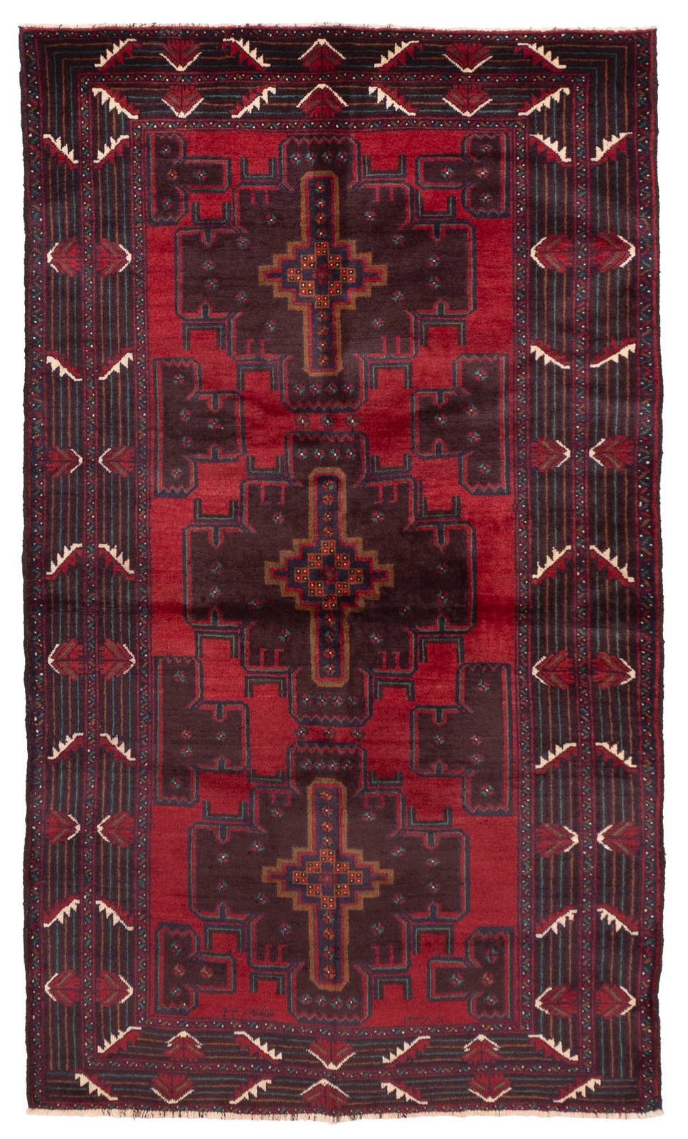 Vintage Traditional Hand-Knotted Area Rug 3'9" x 6'9" Oriental Wool Carpet gallery