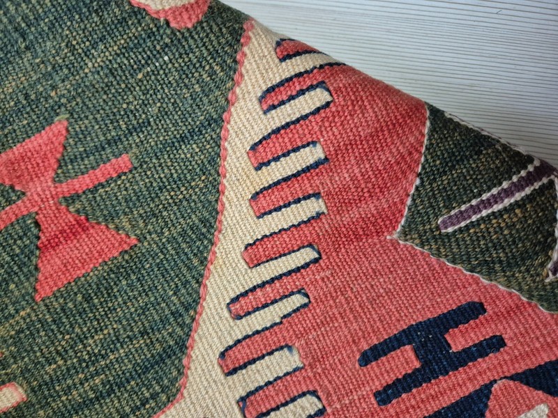 Antique Anatolian Karapınar Kilim Rug - 45x67 in - Woven Unraveled Vintage Yarns gallery