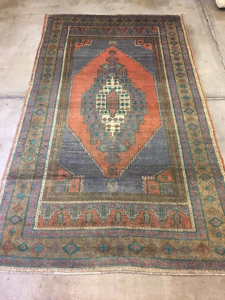 Anatolian Turkish Rug, High Pile , 4’4X7’6 Excellent Condition