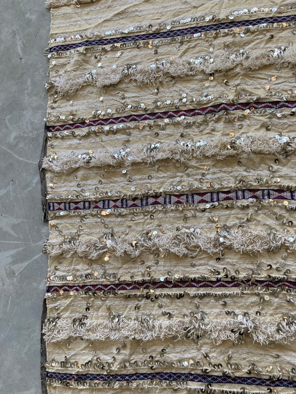 Vintage Handmade Traditional Moroccan Global Boho Wool Kilim Rug 162x120cm gallery