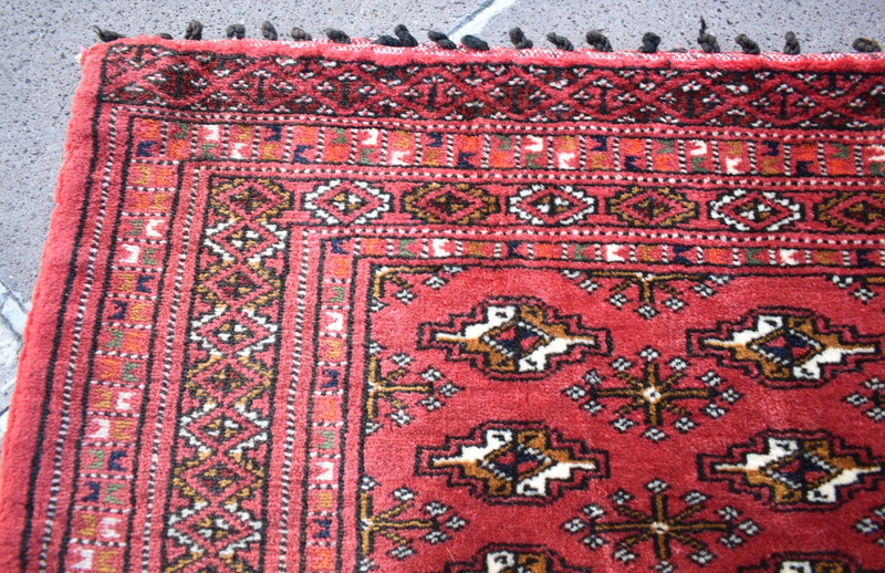 Vintage Tribal Bokhara Rolling Pin Bag Rug 33'' x 17'' Wall Hangings Torba Rug gallery