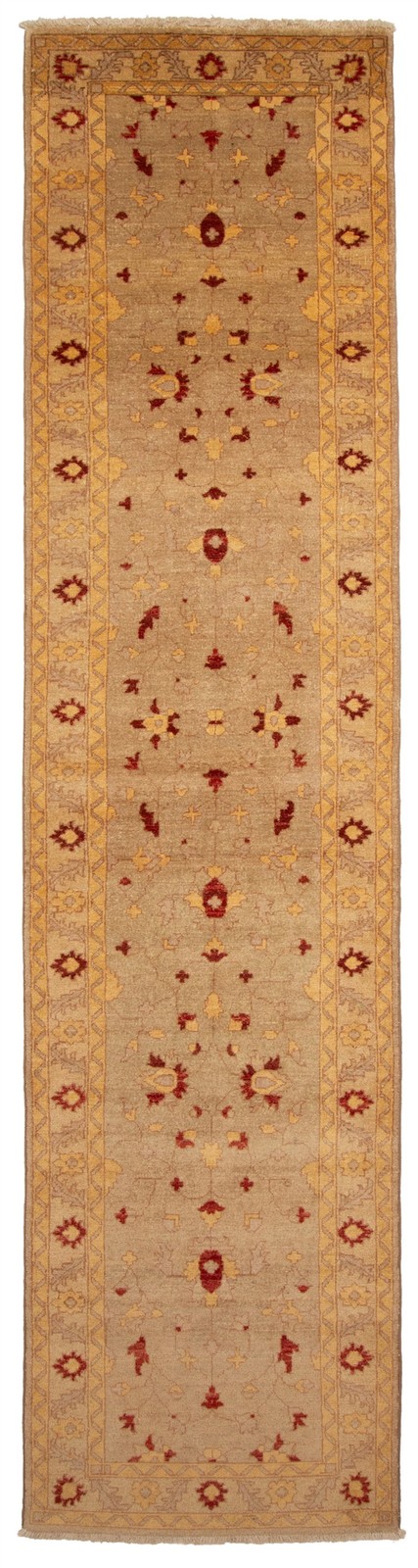 Vintage Hand-knotted Runner Rug 2'10" x 12'8" Traditional Oriental Wool Carpet gallery