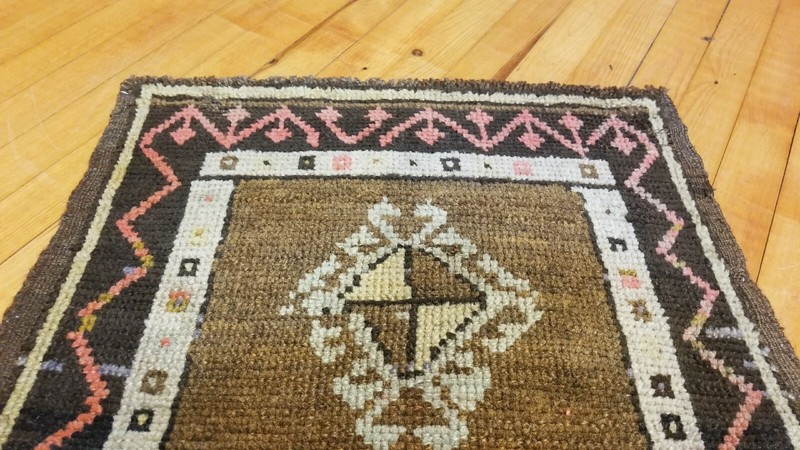 Antique 1900-1930s Turkish Tribal Rug 1'9" × 3' gallery