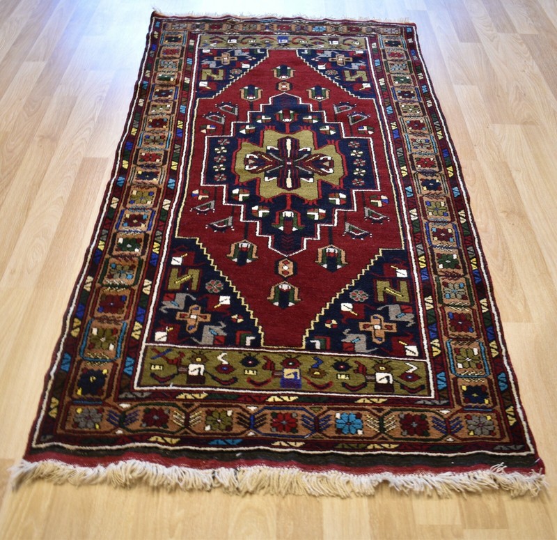 Antique Never Used Caucasian Kazak Handmade Dowry Rug 4Ft x 7' 8 Free Shipping gallery