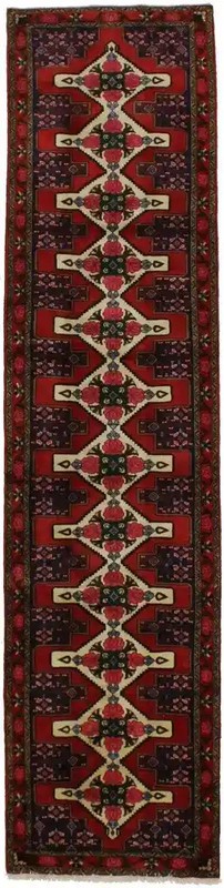 3'1 x 12'10 ft Red Runner Rug Floral Vintage Carpet Hallway Kitchen Decor gallery