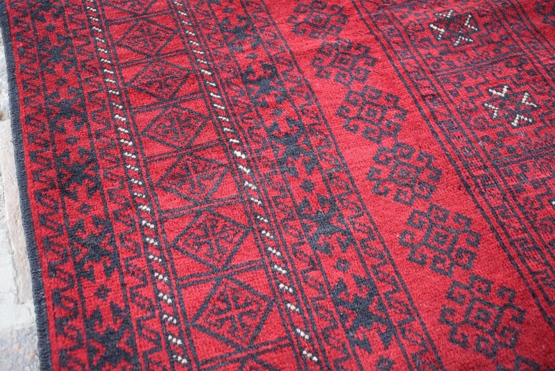 Hand Knotted Vintage Rug 7x9 ft Antique Oriental Handmade Afghan Baluchi Carpet gallery