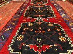 105 X 285 cm COLLECTORS ITEM Antique Natural Vegetable Dye Kazak Caucasian Runer
