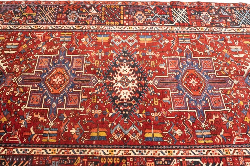 5'0 X 12'10 ft Vintage Geometric Tribal Wide Runner Rug Hallway Decor Carpet gallery