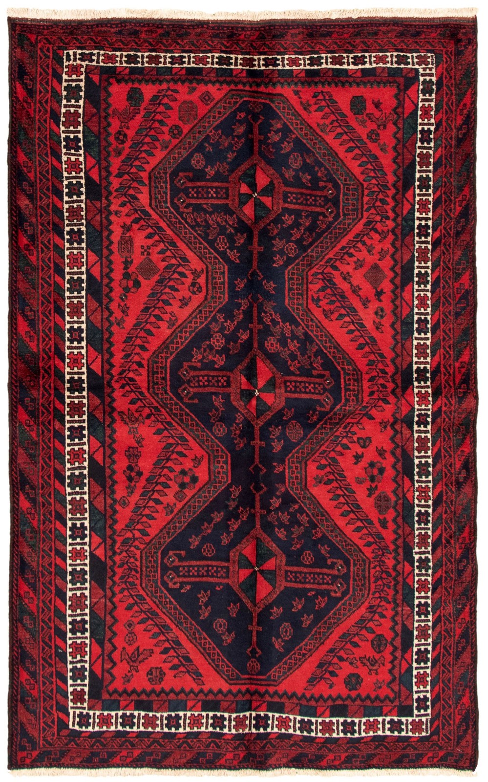 Vintage Traditional Hand-Knotted Area Rug 4'11" x 8'2" Oriental Wool Carpet gallery