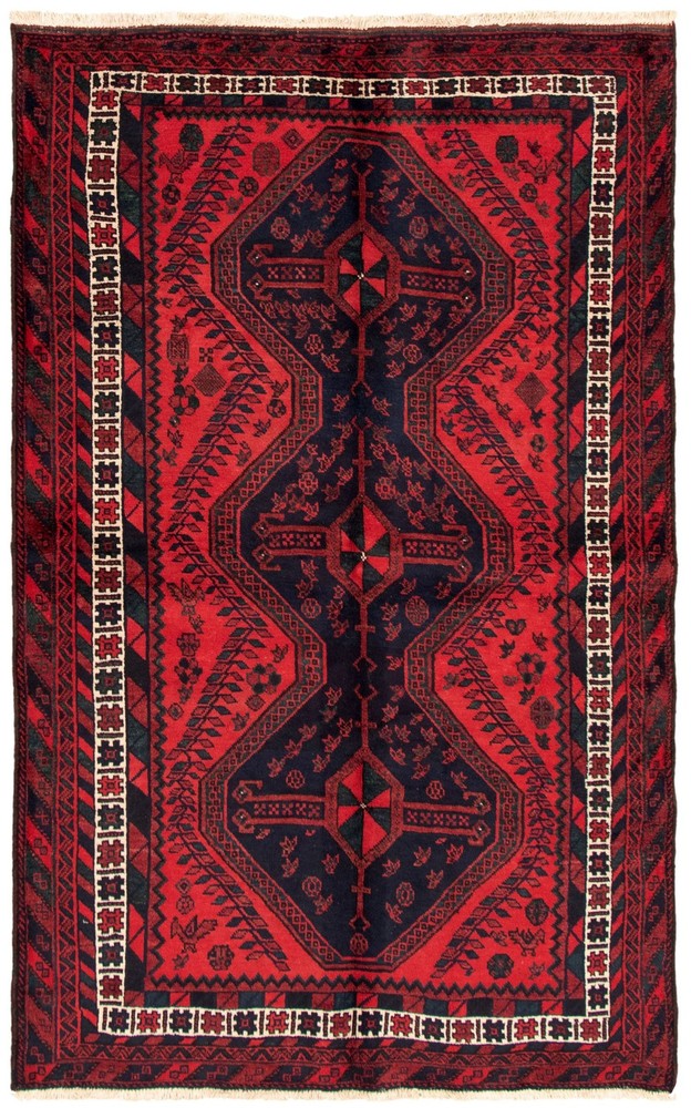 Vintage Traditional Hand-Knotted Area Rug 4'11" x 8'2" Oriental Wool Carpet