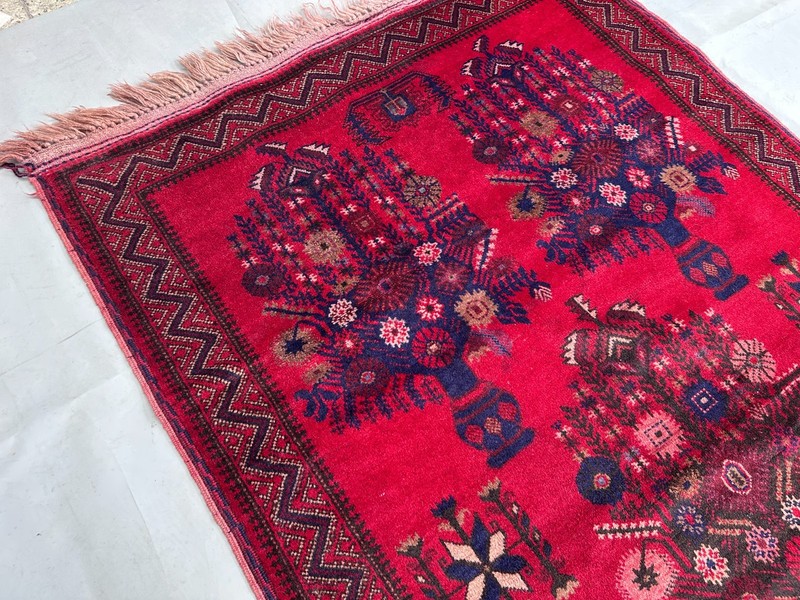 6 X 3'7 ft Vintage Guldan Natural Vegetable Dye Tribal Belouch Nomad Carpet gallery