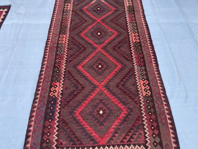 Faded Terracotta Afghan 4x7 Turkmen Maimana Veg Dyes Wool Antique Oriental Rug gallery