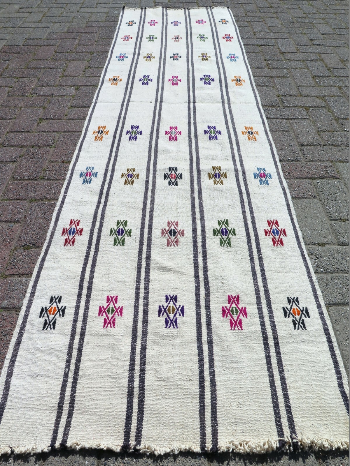 Vintage Turkish Kilim Runner, Aisle Rug, Long Carpet Runner 28"x105" Hallway Rug gallery