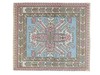 Vintage Boho Chic Turkish Square Rug 3.3x3.8 ft Hand-knotted Oushak Area Carpet gallery