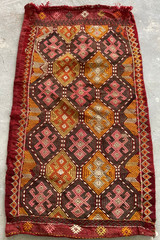 Vintage Traditional Lovely Turkish Handcrafted Kilim Rug for Home Décor 88×51 cm