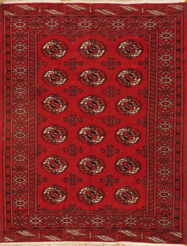 Rust Russain Turkman 4'.2'' x 4'.5'' gallery