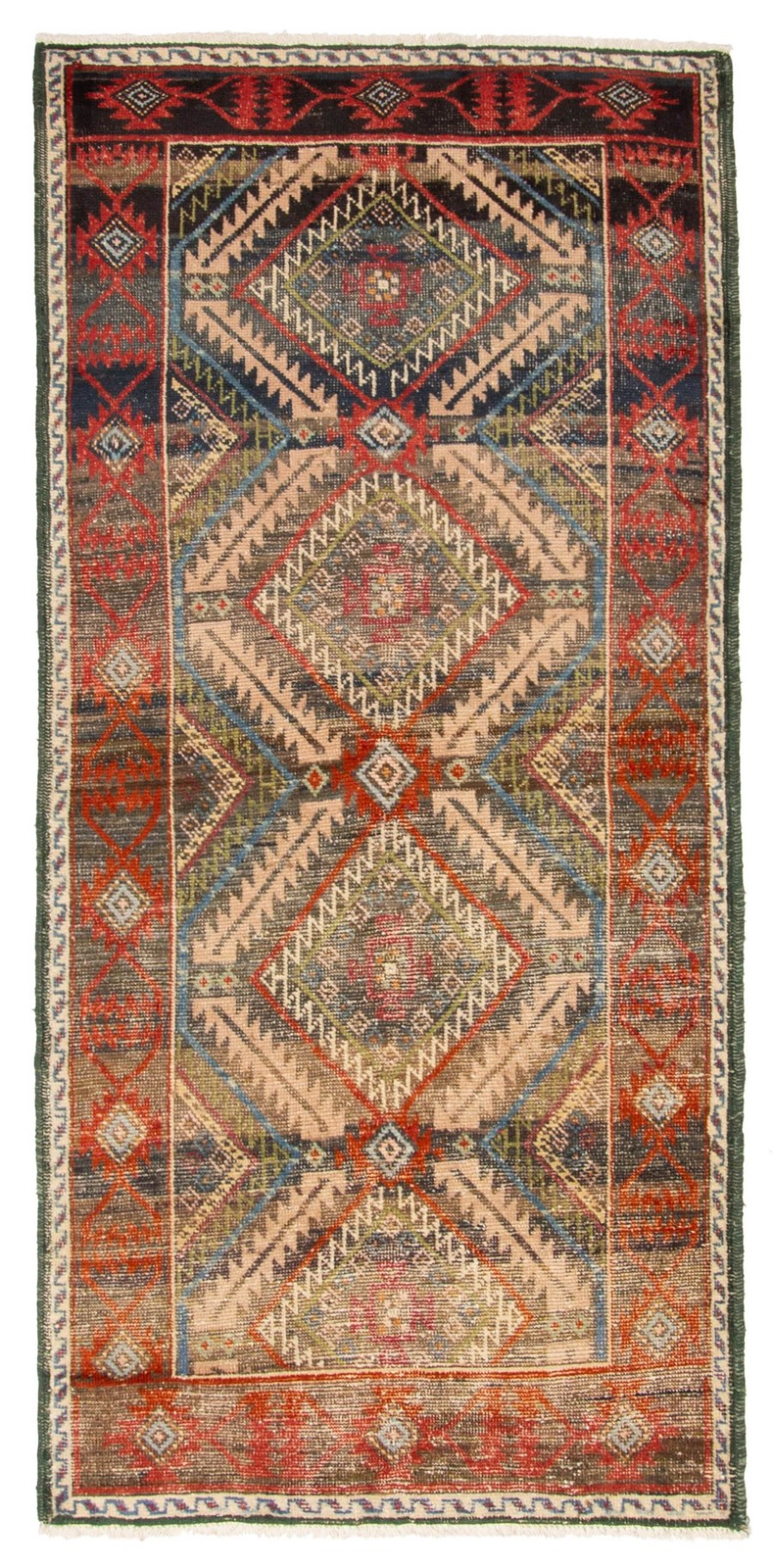 Vintage 3'5" x 6'9" Traditional Hand Knotted Vegetable Dye Wool Area Rug gallery