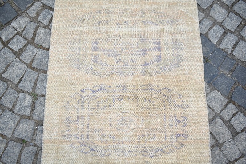 Turkish Oushak Rug 2'8 x 10'0 ft. Vintage Anatolian Kilim Corridor Hallway Rug gallery