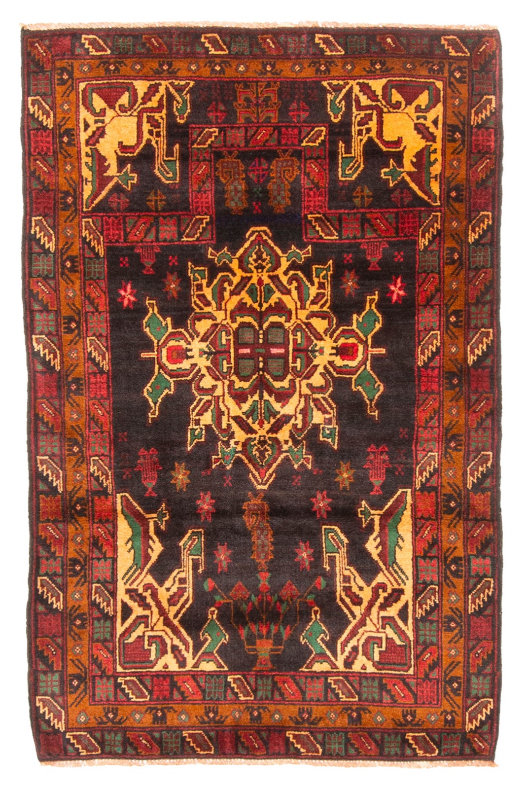 Traditional Vintage Hand-Knotted Area Rug 2'9" x 4'8" Oriental Wool Carpet gallery