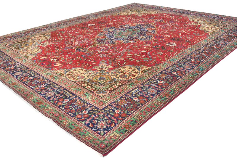 Handmade Vintage Oriental Rug 10X13 ft Floral Classic Medallion Design Carpet gallery