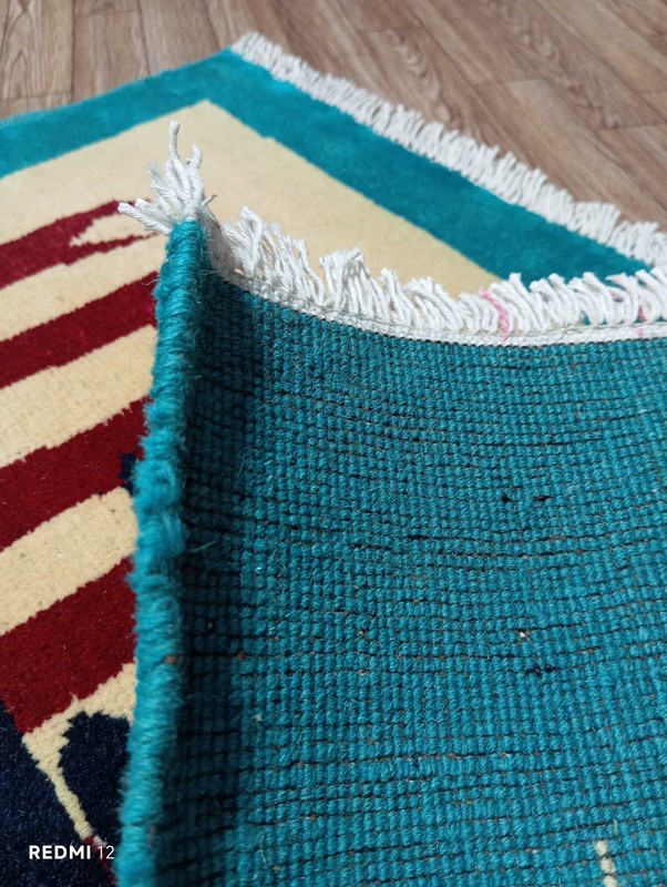 Afghan War Rug Hand-Knotted 9/11 Patriot Day New York City Skyline 3.9' x 2.8' gallery