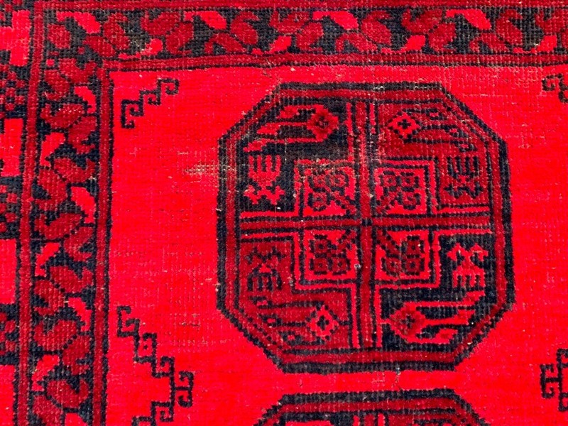 Vintage Turkoman Felpa Runner: Hand Knotted Wool Hallway Rug 3x10 ft gallery