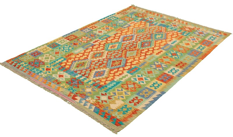 Vintage Hand Woven Area Rug 6'6" x 9'7" Traditional Wool Oriental Carpet gallery