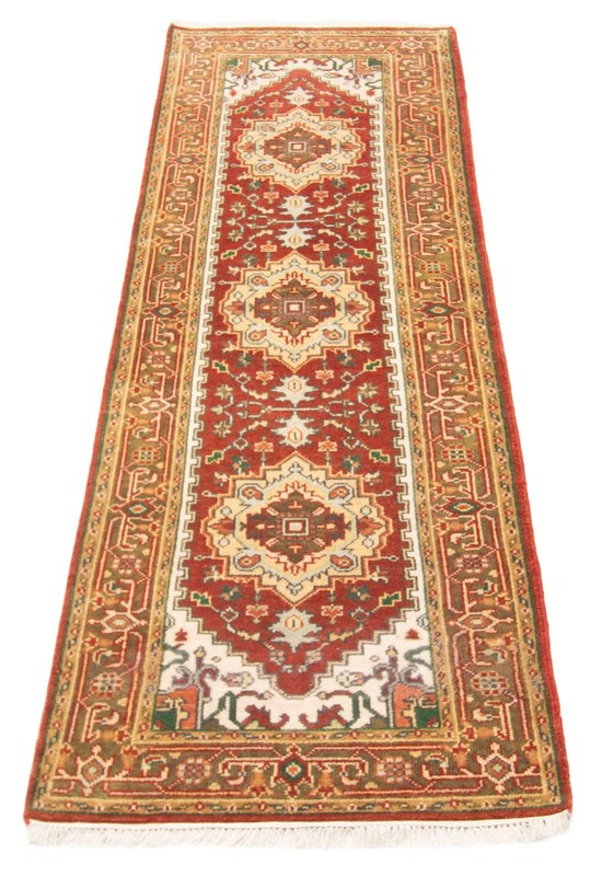 2'11" x 9'10" Vintage Hand-knotted Runner Rug Traditional Oriental Wool Carpet gallery