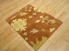 2×3 Modern Agra ABC Collection Handmade-knotted Wool Rug #3