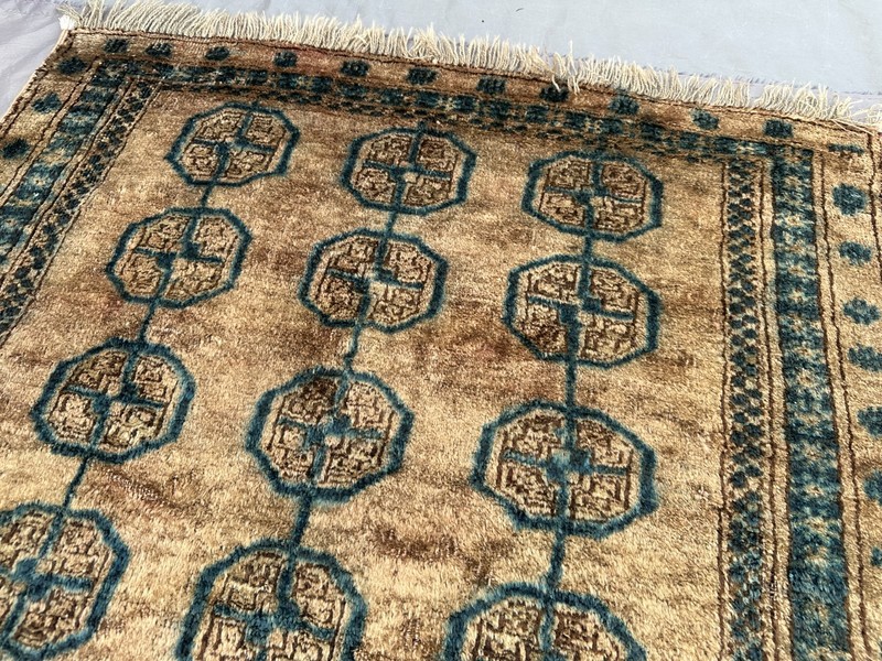 2'9 x 4'6 Vintage Afghan Turkoman Rug Hand Knotted Wool Tribal Bathroom Carpet gallery