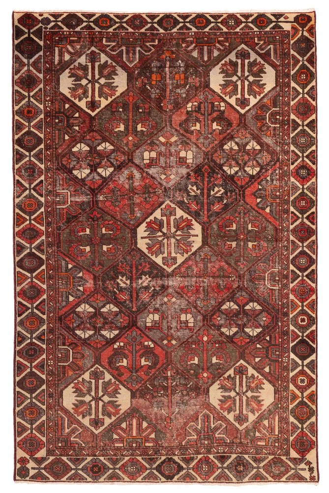 Traditional Vintage Hand-Knotted Area Rug 6'6" x 10'0" Oriental Wool Carpet