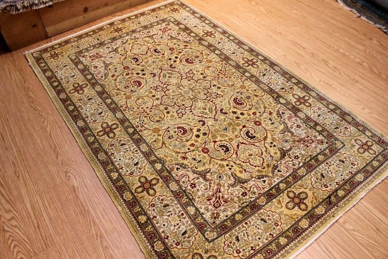 5'x7' TABRIS DESIGN Rug Floral TREE OF LIFE Floral Design FINELY WOVEN knotted gallery