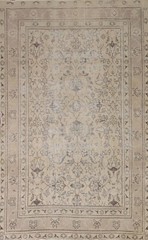 Vintage Muted Geometric Traditional 6×9 Area Rug Evenly Low Pile Hand-knotted