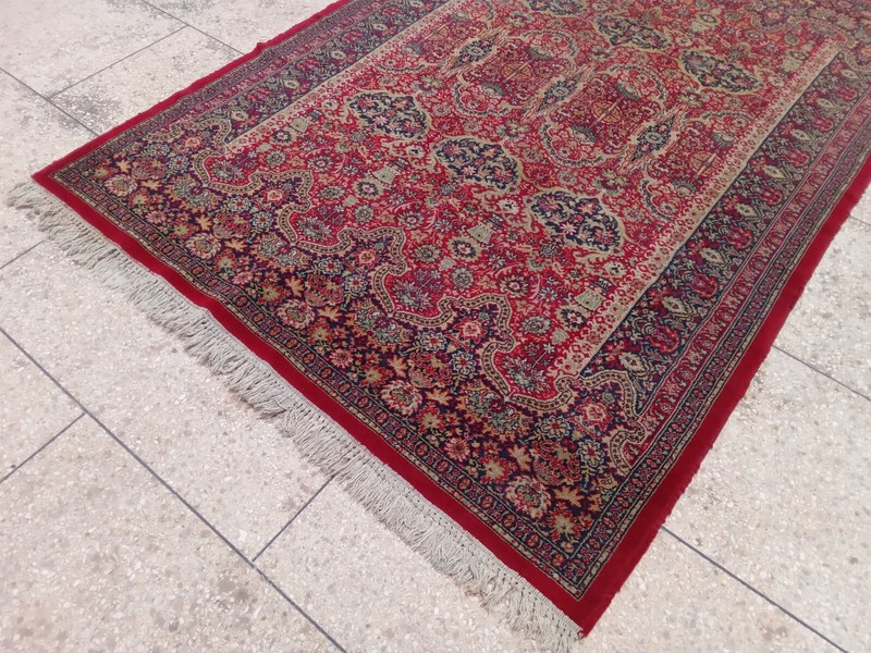 Traditional Vintage Red & Black Wool Handmade Oriental Rug 163 X 235 cm Carpet gallery