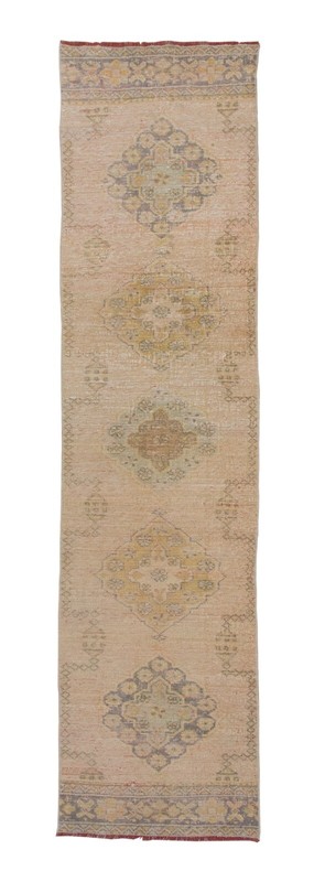 Turkish Runner,Vintage Runner,Oushak Rug,Floor Rug,Runner Rug, 2'6 X 10'10 feet gallery