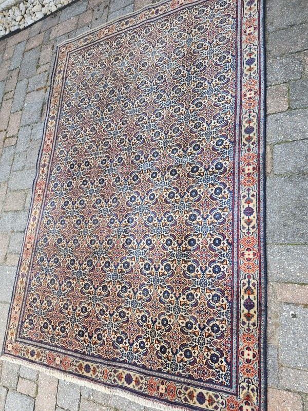 4.1 x 6 KAZAK ANTIQUE HERIZ RUG CAUCASIAN SERAPI OUSHAK KAZAK SHIRVAN gallery