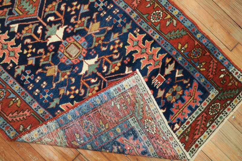 Antique Navy Karajeh Rug 3'x4'6'' gallery